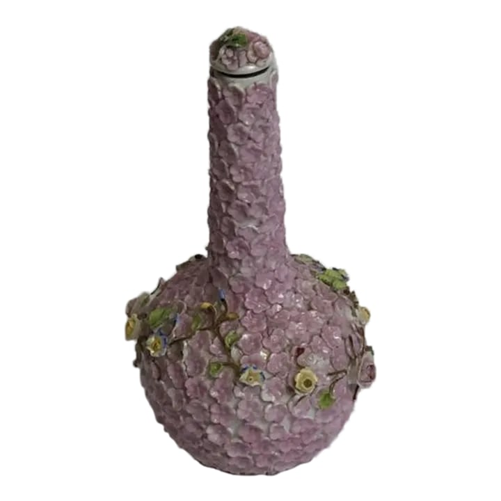 Antique German Porcelain Pink Vase: Antique German porcelain Pink vase - 4" x 4" x 7" Condition: Alterations: Unknown Imperfections: Some Imperfections Condition Notes: Great overall condition, the top has a chip, see photographs