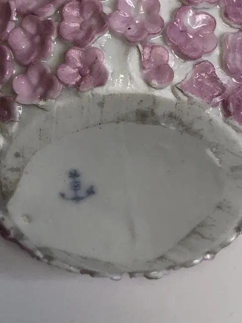Antique German Porcelain Pink Vase - 5