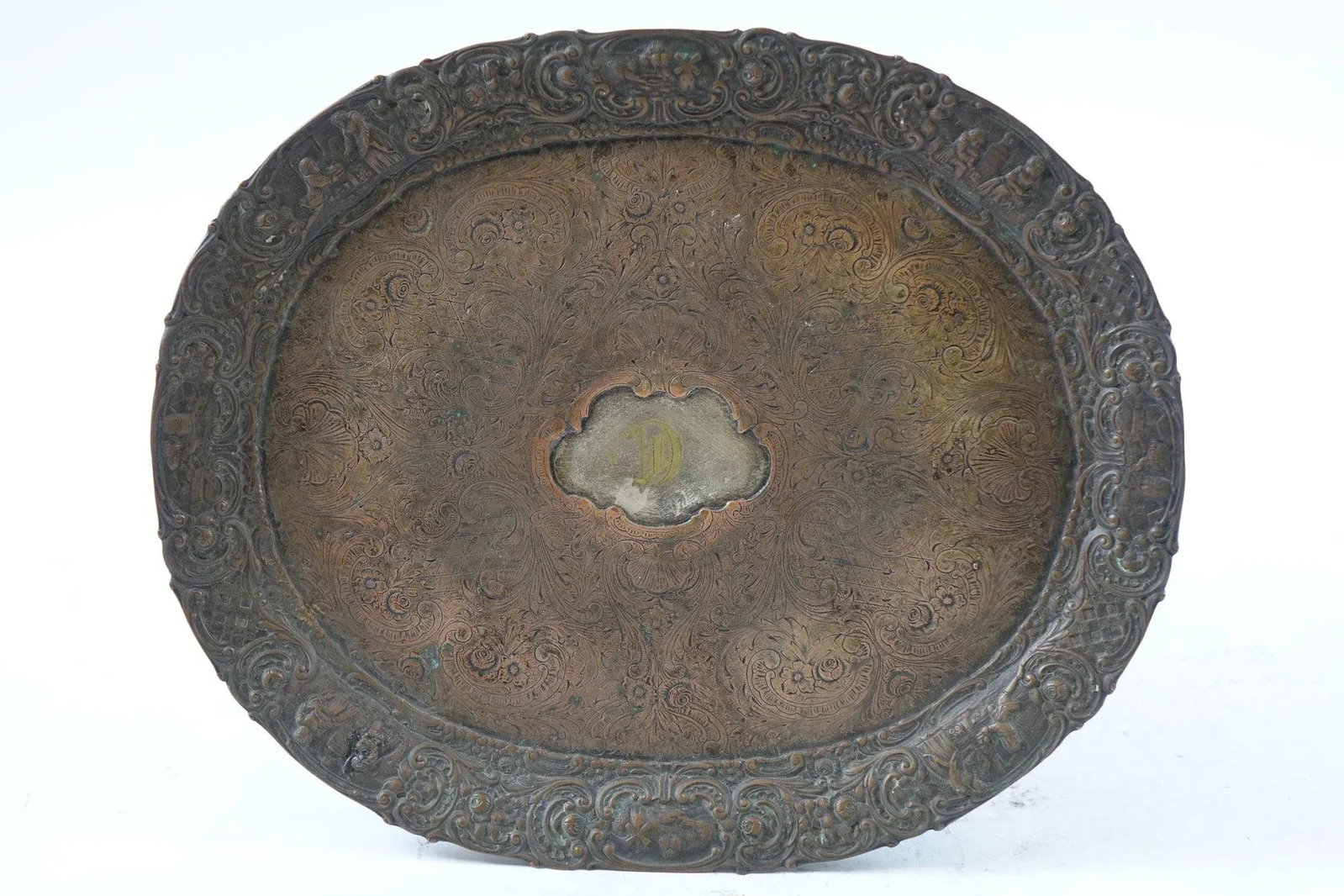 Antique British Copper Tray - 6