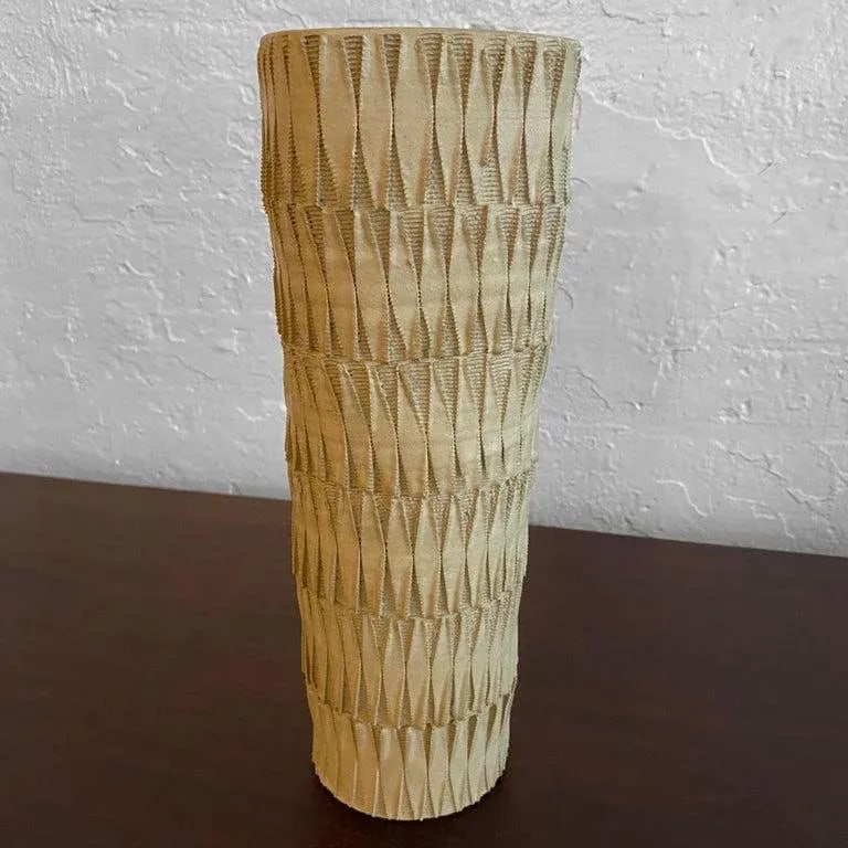 1950s Japanese Midcentury Earthenware Art Pottery Vase - 5