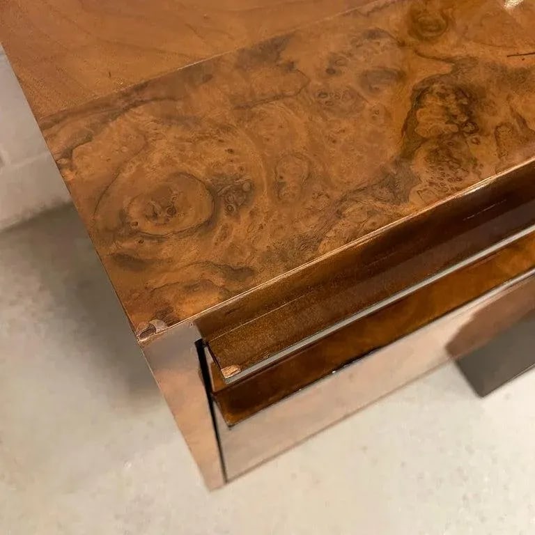 1970s Modernist Patchwork Burl Credenza by Paul Evans for Directional - 7