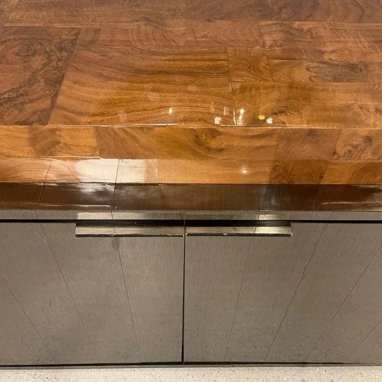 1970s Modernist Patchwork Burl Credenza by Paul Evans for Directional - 8