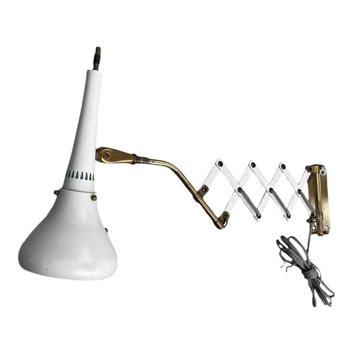 1950s Gerald Thurston Scissor Task Lamp Wall Sconce (1 of 9)