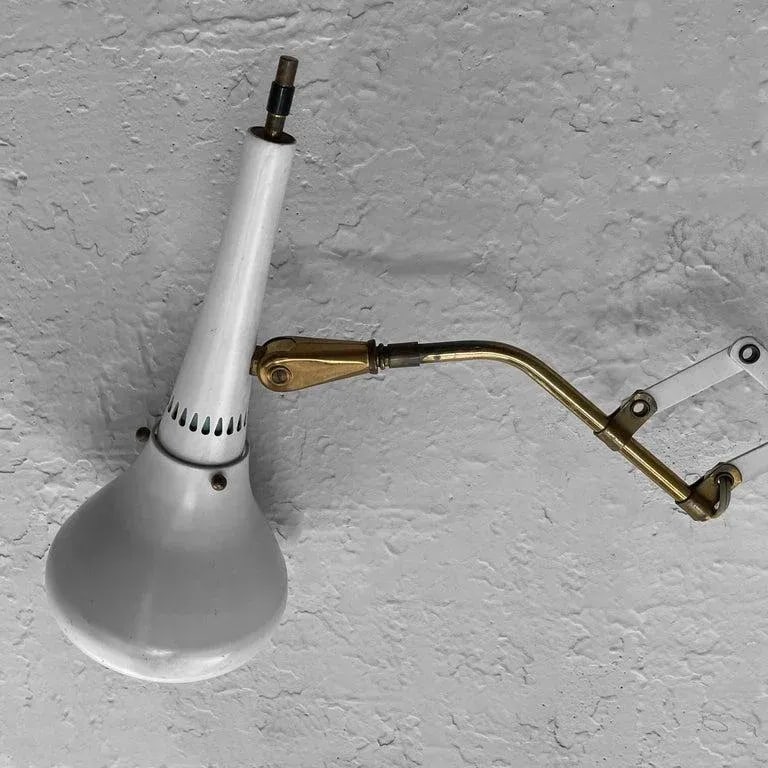 1950s Gerald Thurston Scissor Task Lamp Wall Sconce - 6