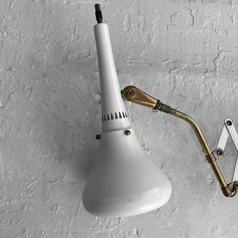 1950s Gerald Thurston Scissor Task Lamp Wall Sconce - 8