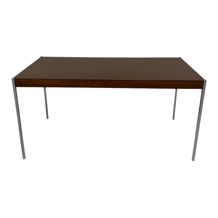 1960s Rosewood & Steel Coffee Table by Uno & OÌˆsten Kristiansson for Luxus (1 of 12)