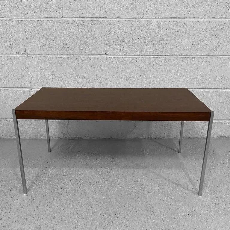 1960s Rosewood & Steel Coffee Table by Uno & OÌˆsten Kristiansson for Luxus - 2