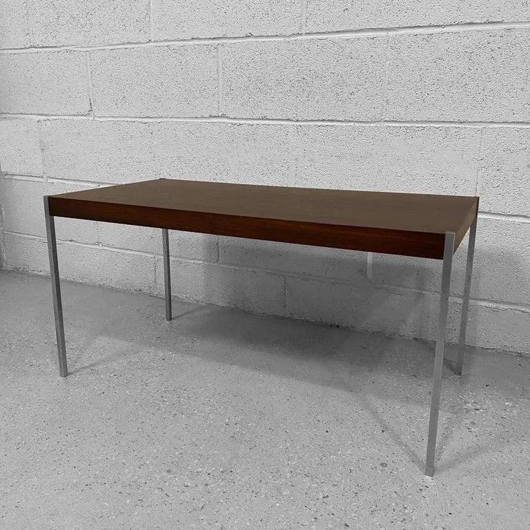 1960s Rosewood & Steel Coffee Table by Uno & OÌˆsten Kristiansson for Luxus - 5