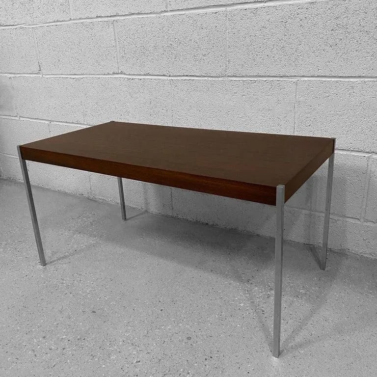 1960s Rosewood & Steel Coffee Table by Uno & OÌˆsten Kristiansson for Luxus - 9