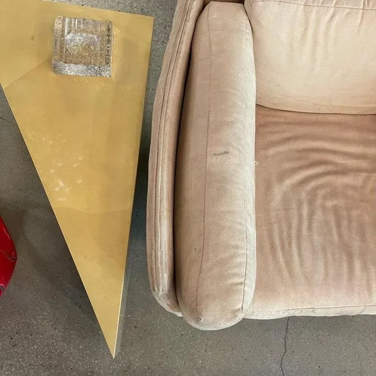 1970s Mid Century Modern Ultrasuede Chrome Club Chairs - Set of 2 - 12