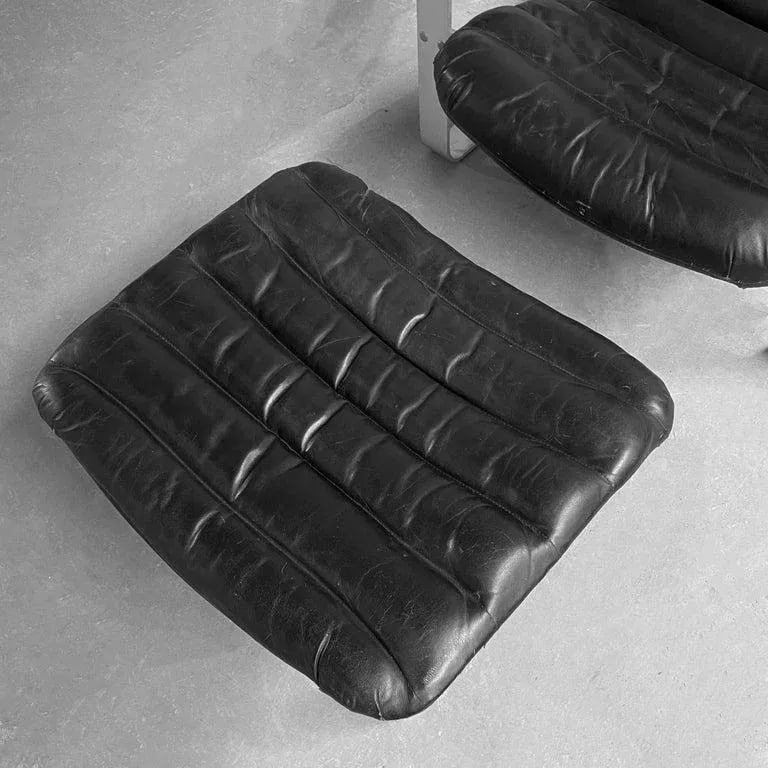1970s Ilmari Lappalainen "Pulkka" Adjustable Lounge Chair and Ottoman - 11