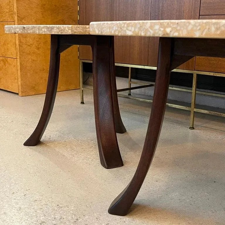 1960s Pair of Harvey Probber Hexagonal Terrazzo Side Tables - 11