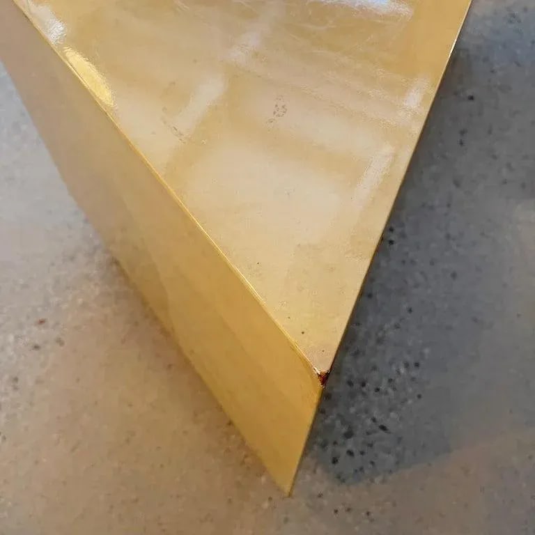 1970s Pair Goat Skin Triangular Modular Coffee Side Tables by Aldo Tura - 11