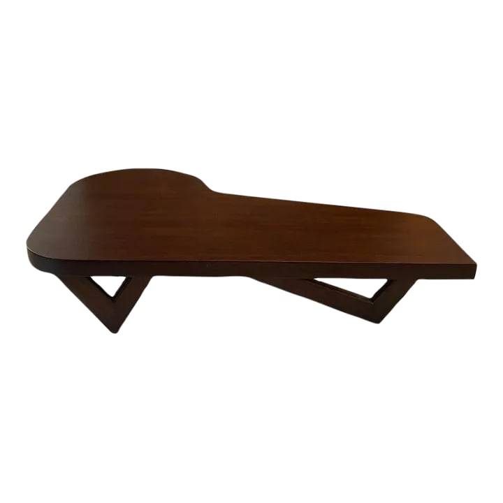 1950s Mid-Century Modern Piano Shape Mahogany Coffee Table (1 of 11)
