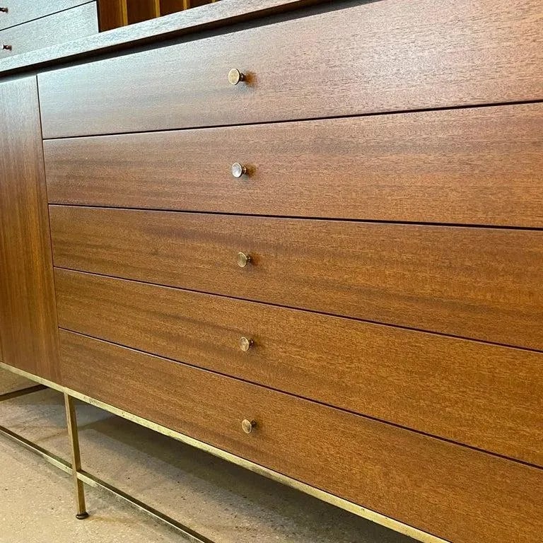 1950s Paul McCobb, Irwin Collection for Calvin Wall Unit Hutch Credenza - 11