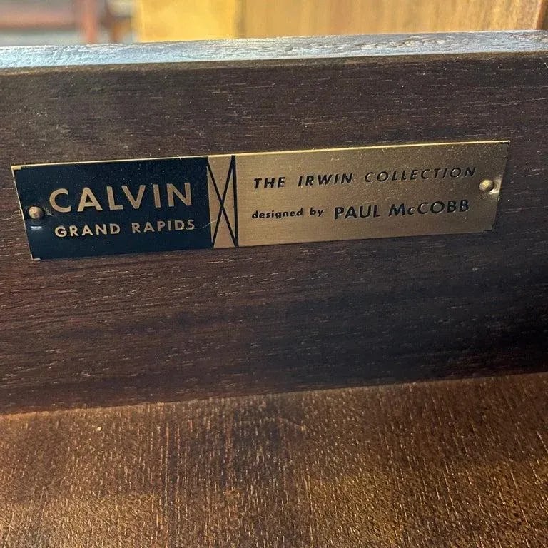 1950s Paul McCobb, Irwin Collection for Calvin Wall Unit Hutch Credenza - 12