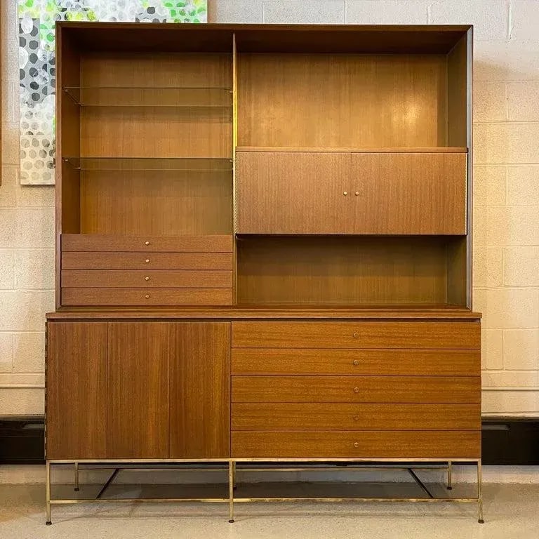 1950s Paul McCobb, Irwin Collection for Calvin Wall Unit Hutch Credenza - 4