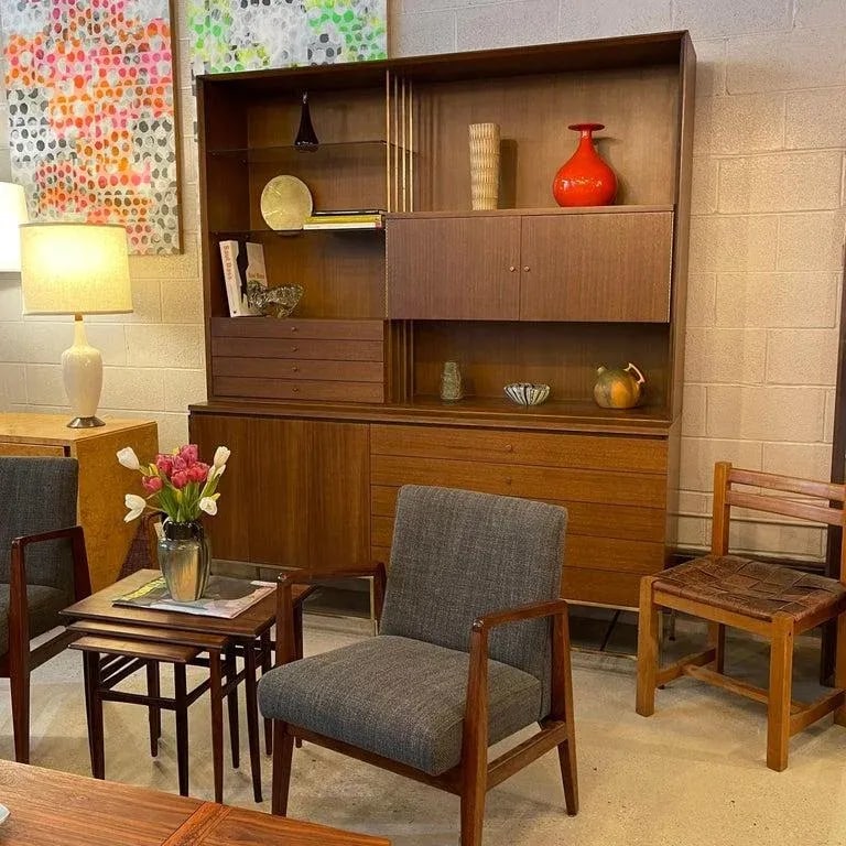 1950s Paul McCobb, Irwin Collection for Calvin Wall Unit Hutch Credenza - 5