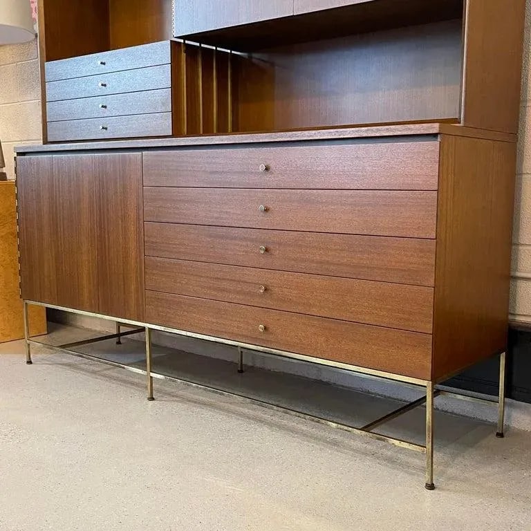 1950s Paul McCobb, Irwin Collection for Calvin Wall Unit Hutch Credenza - 8
