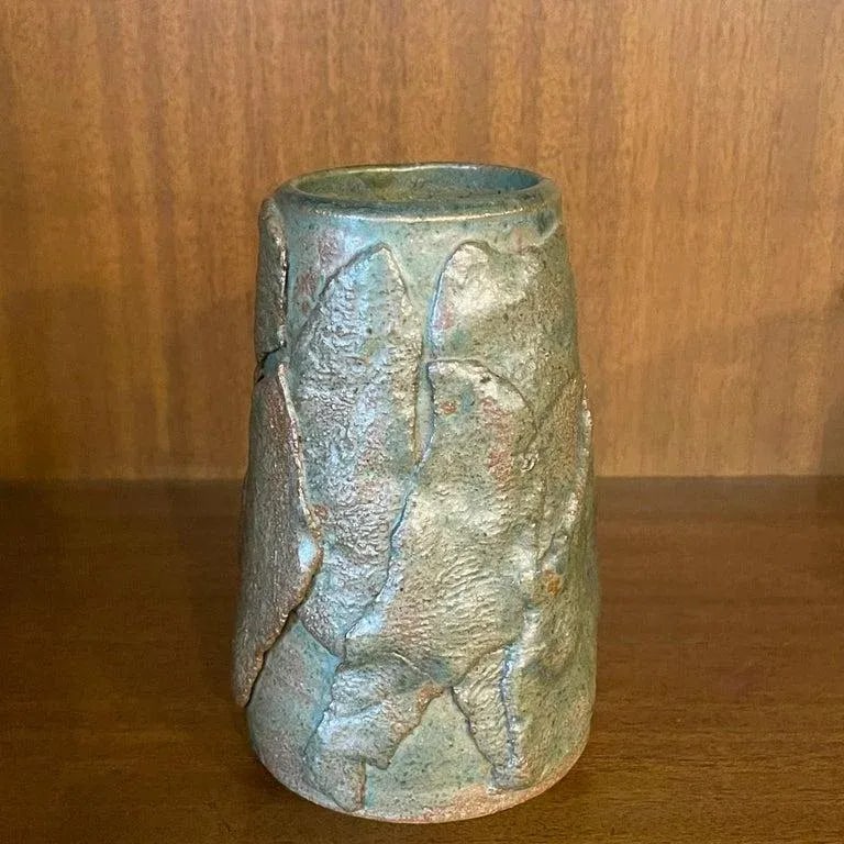 Mid-Century Modern Hand-Made Abstract Art Pottery Vase - 5