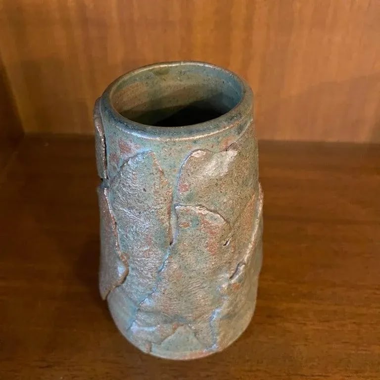 Mid-Century Modern Hand-Made Abstract Art Pottery Vase - 6