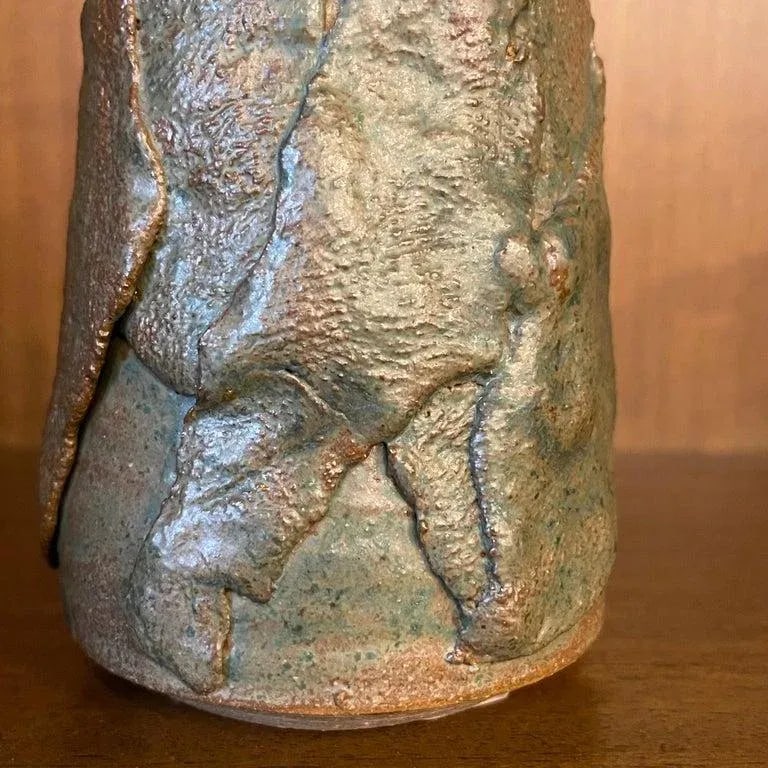 Mid-Century Modern Hand-Made Abstract Art Pottery Vase - 8