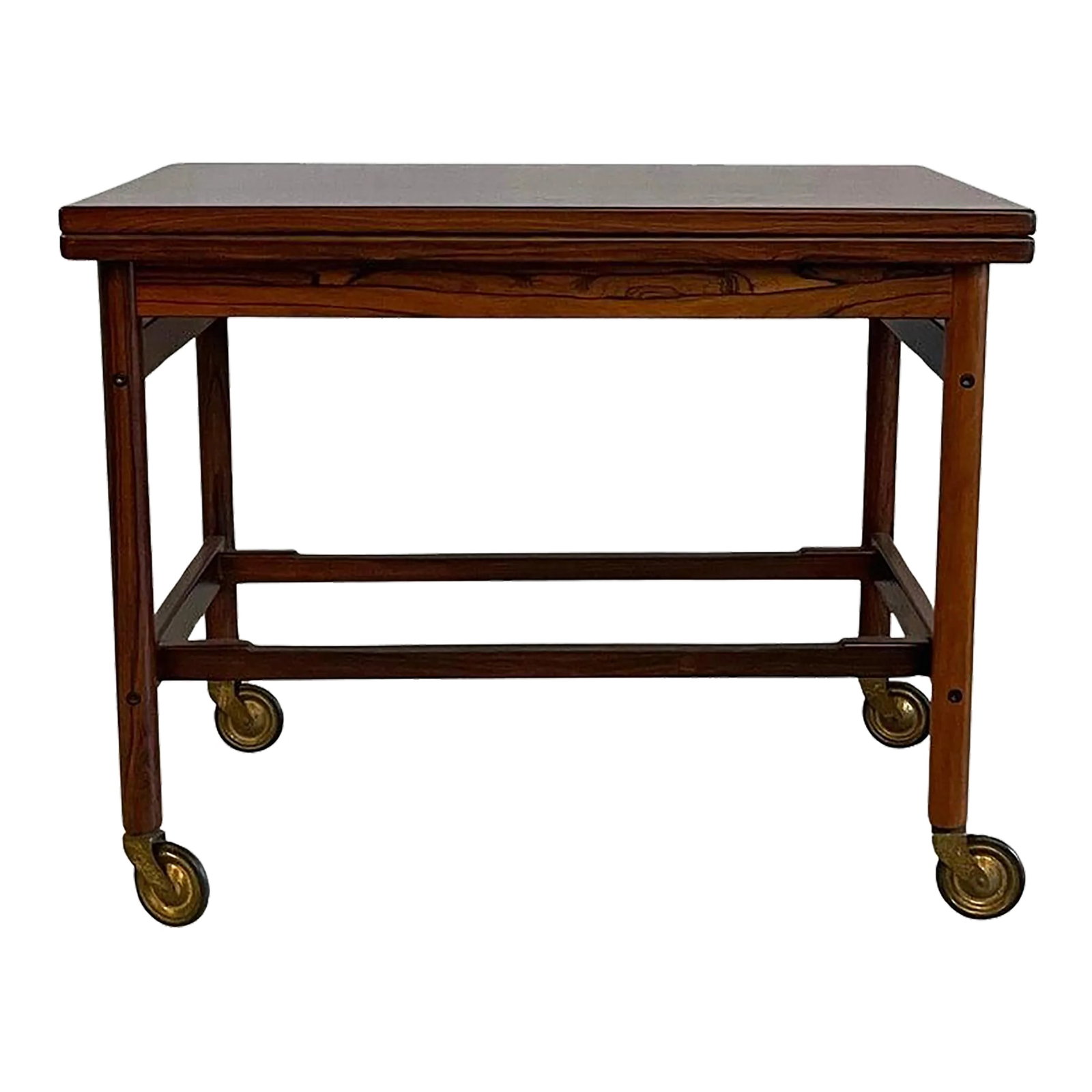1960s Danish Modern Rosewood Extension Side Table Trolley by Kurt Ã–stervig (1 of 10)