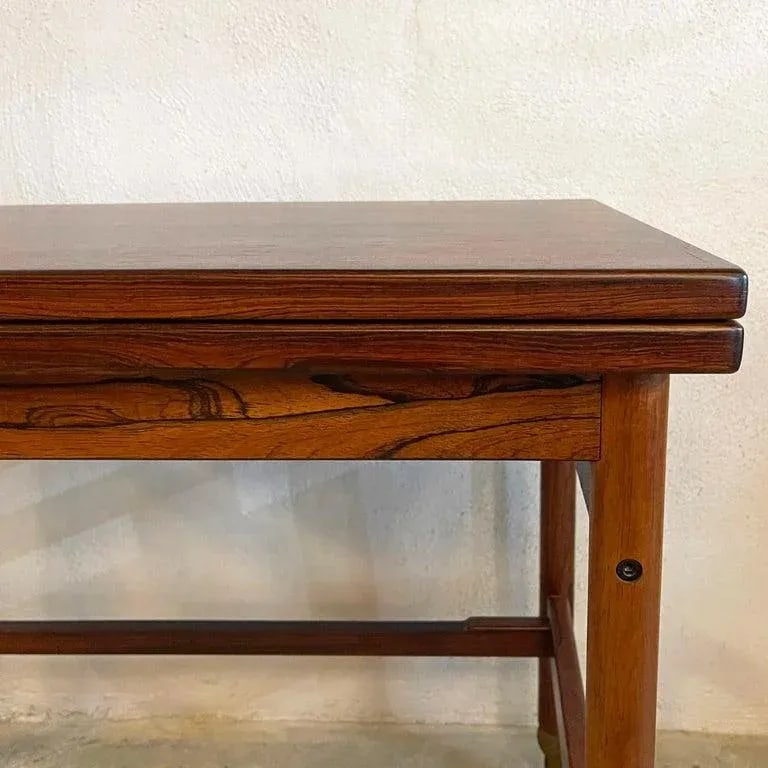 1960s Danish Modern Rosewood Extension Side Table Trolley by Kurt Ã–stervig - 9