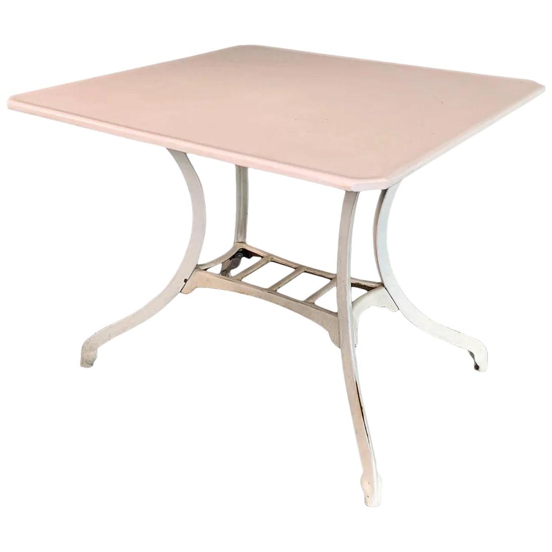 Industrial Vitrolite and Enameled Cast Iron Table (1 of 11)