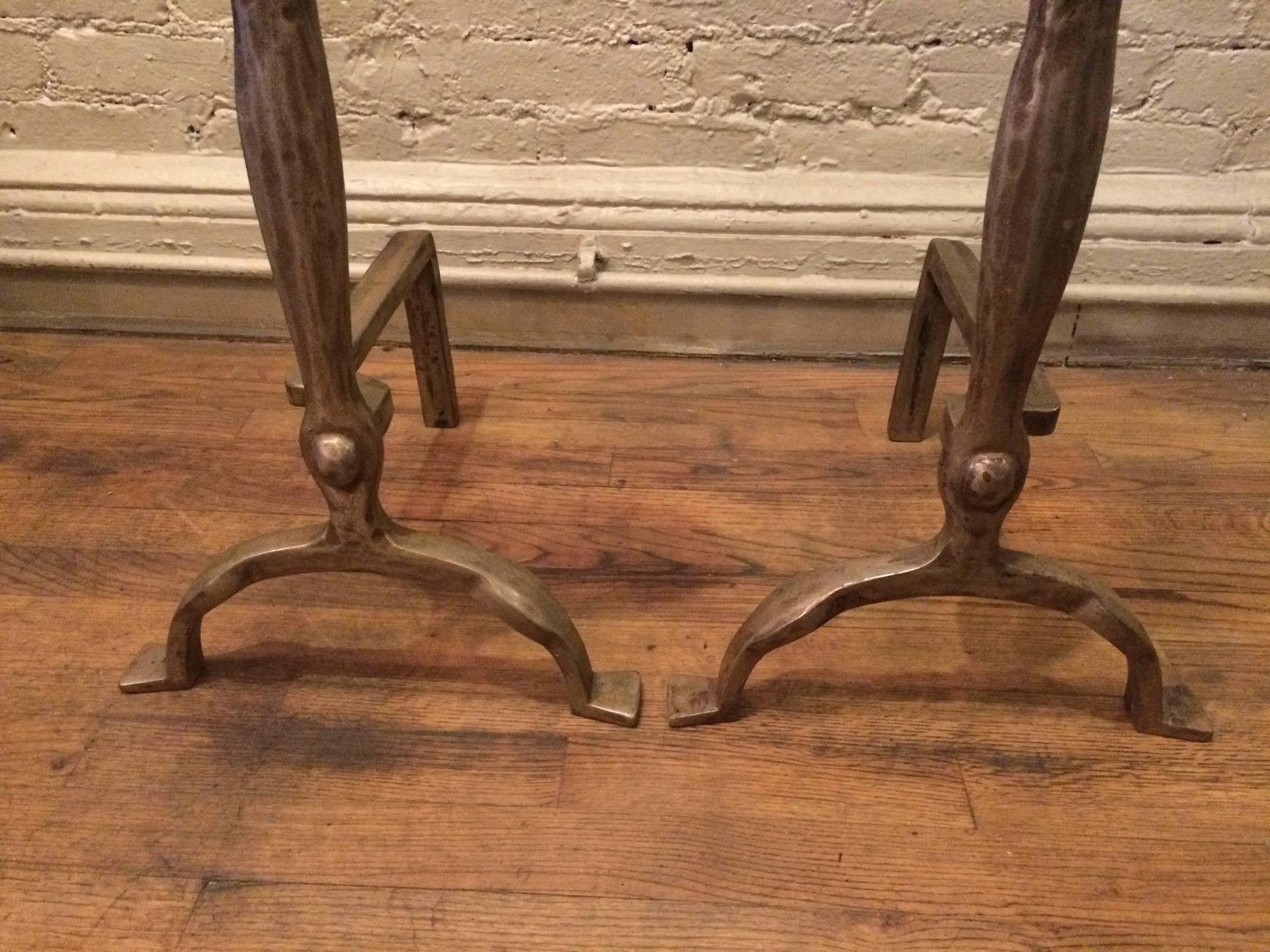 Ernest Gimson Style Arts & Crafts Andirons - a Pair - 5