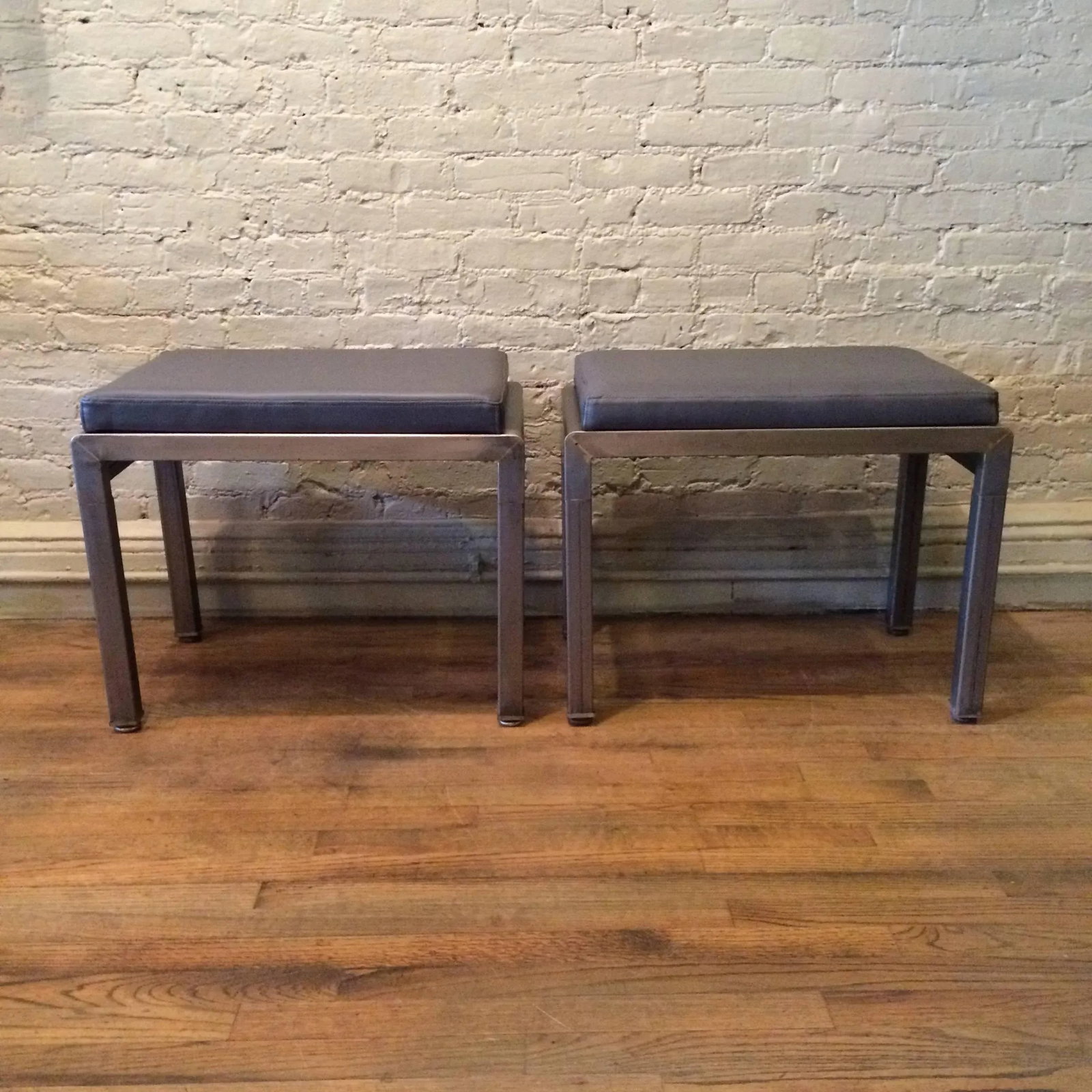 1930s Vintage Norman Bel Geddes for Simmons Art Deco Ottomans- A Pair - 2