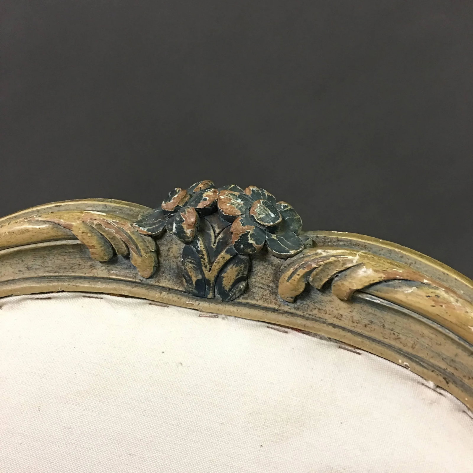 1930s Vintage Louis XVI Style Carved Mahogany Armchair - 8