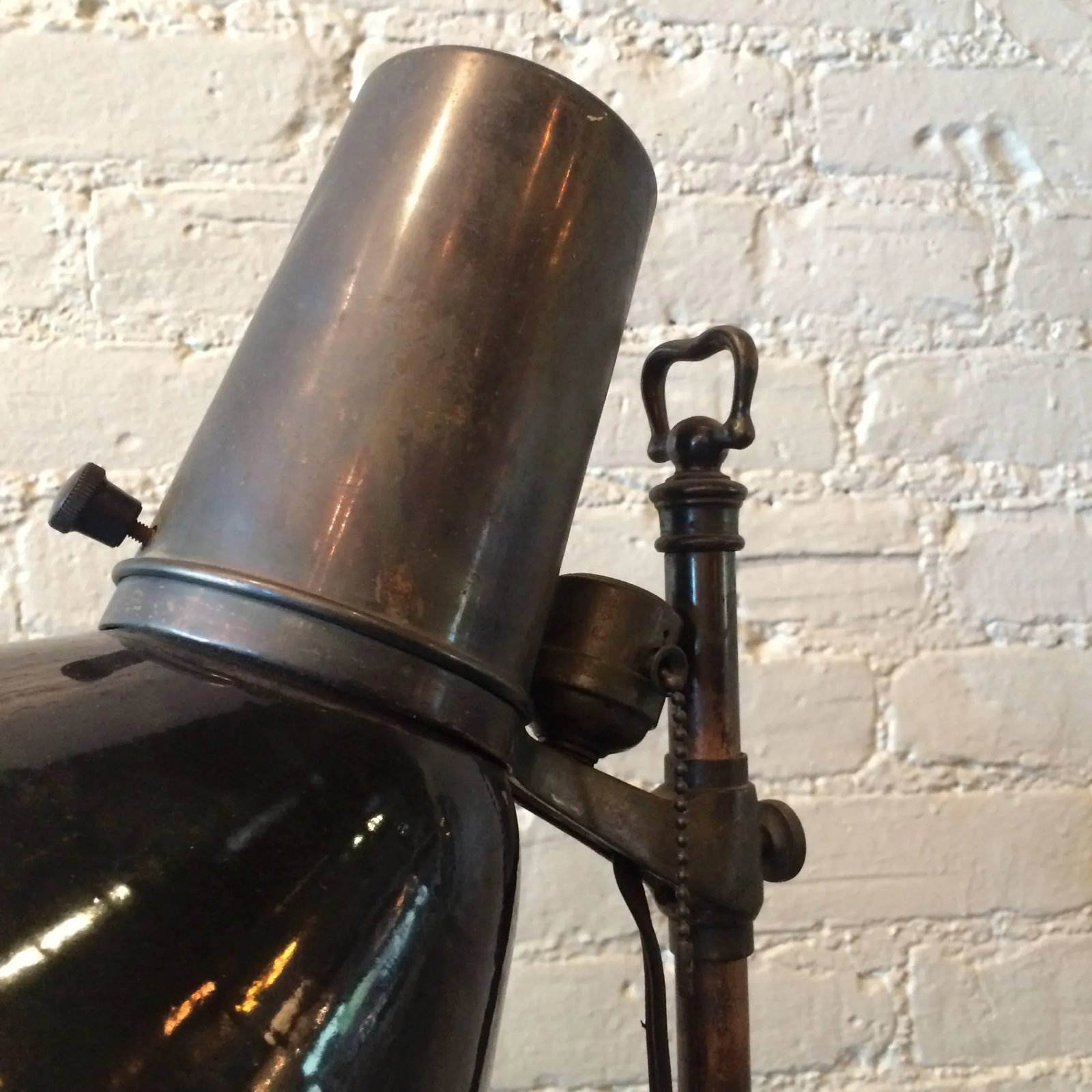 1910s Early 20th Century Nickel-Plated Brass Laboratory Culturing Lamp - 6