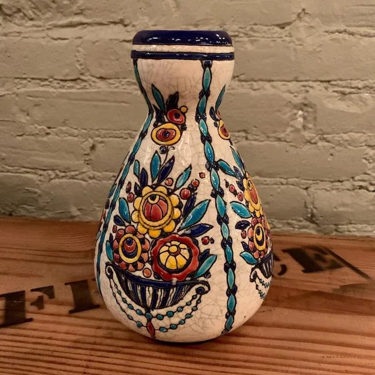 1930s Vintage Charles Catteau for Boch Frères Keramis Vase - 2