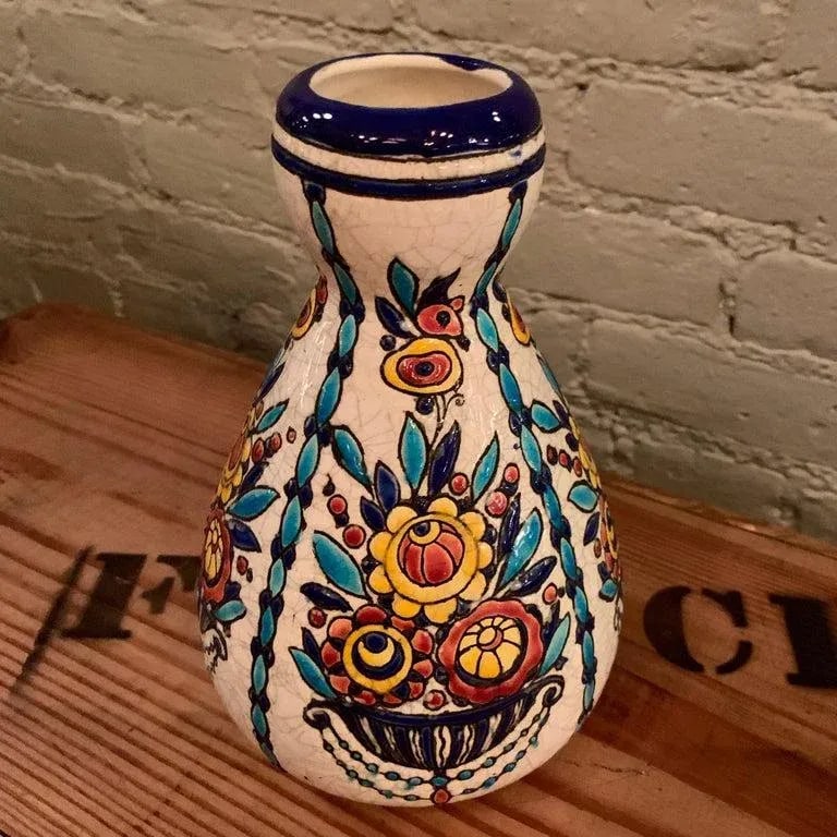 1930s Vintage Charles Catteau for Boch Frères Keramis Vase - 5