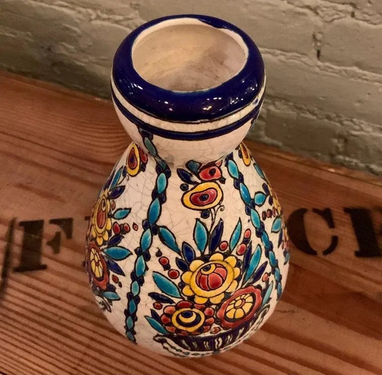 1930s Vintage Charles Catteau for Boch Frères Keramis Vase - 6