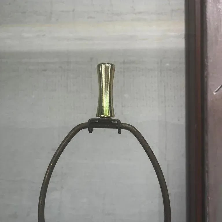 Large Italian Mid-Century Modern Orange Art Pottery Table Lamp - 9