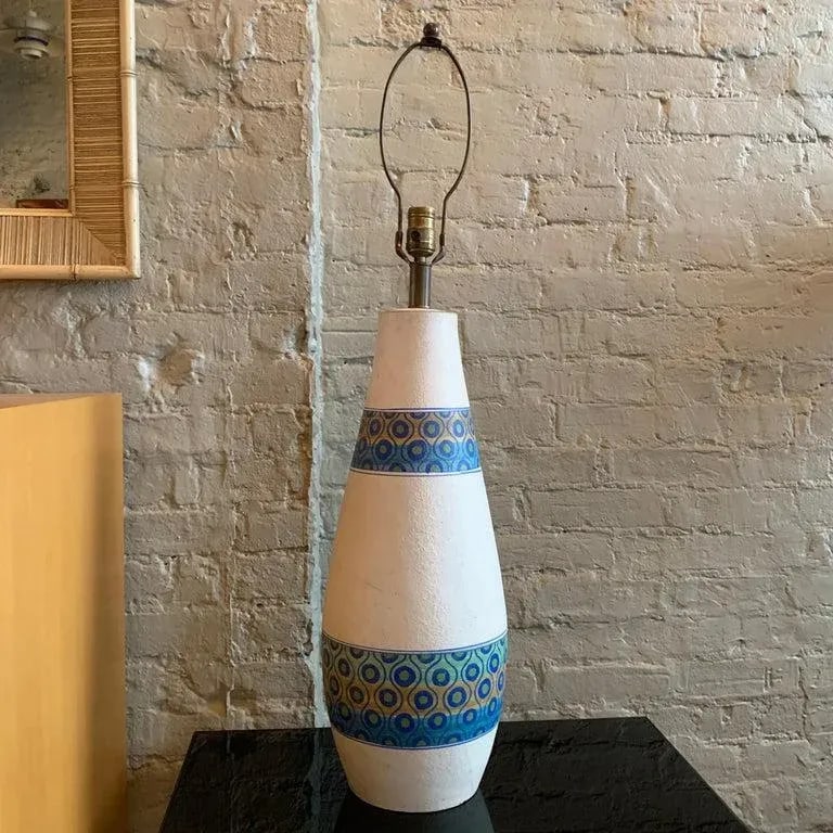 Mid-Century Modern Table Lamp by Aldo Londi for Bitossi with Shade - 10