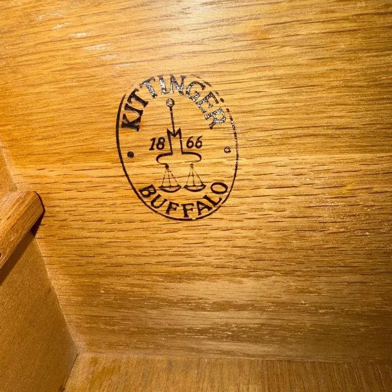 1940s Hollywood Regency Mandarin Greek Key Highboy Dresser by Kittinger - 12