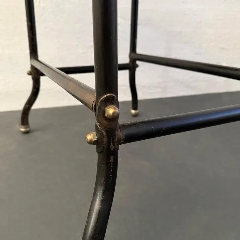 1940s Industrial Black Laminate Top Mail Room Work Table - 7