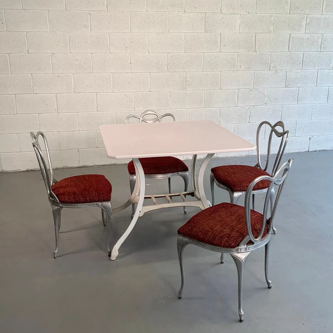 Hollywood Regency Aluminum Chairs - Set of 4 - 10