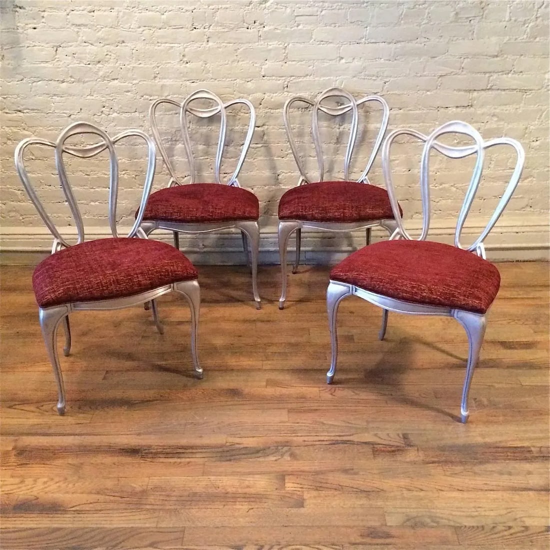 Hollywood Regency Aluminum Chairs - Set of 4 - 2