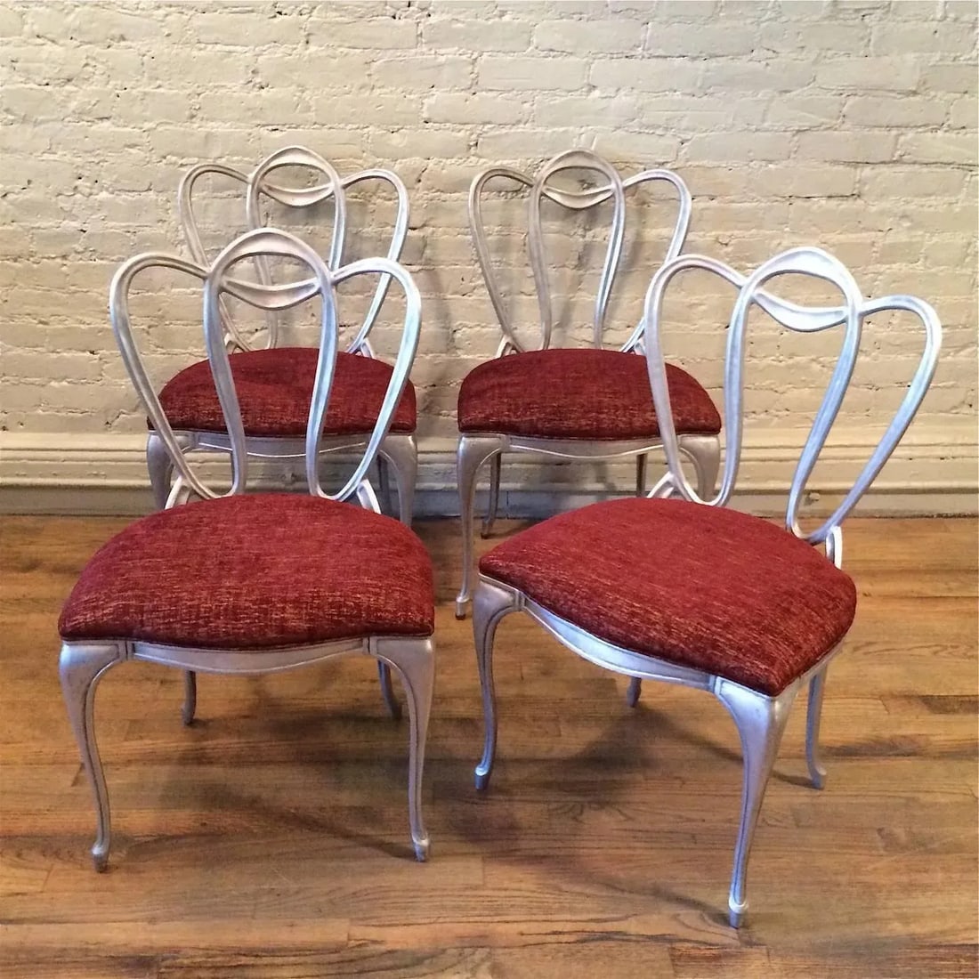 Hollywood Regency Aluminum Chairs - Set of 4 - 6