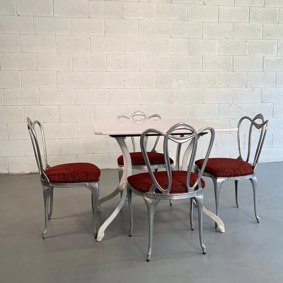 Hollywood Regency Aluminum Chairs - Set of 4 - 9