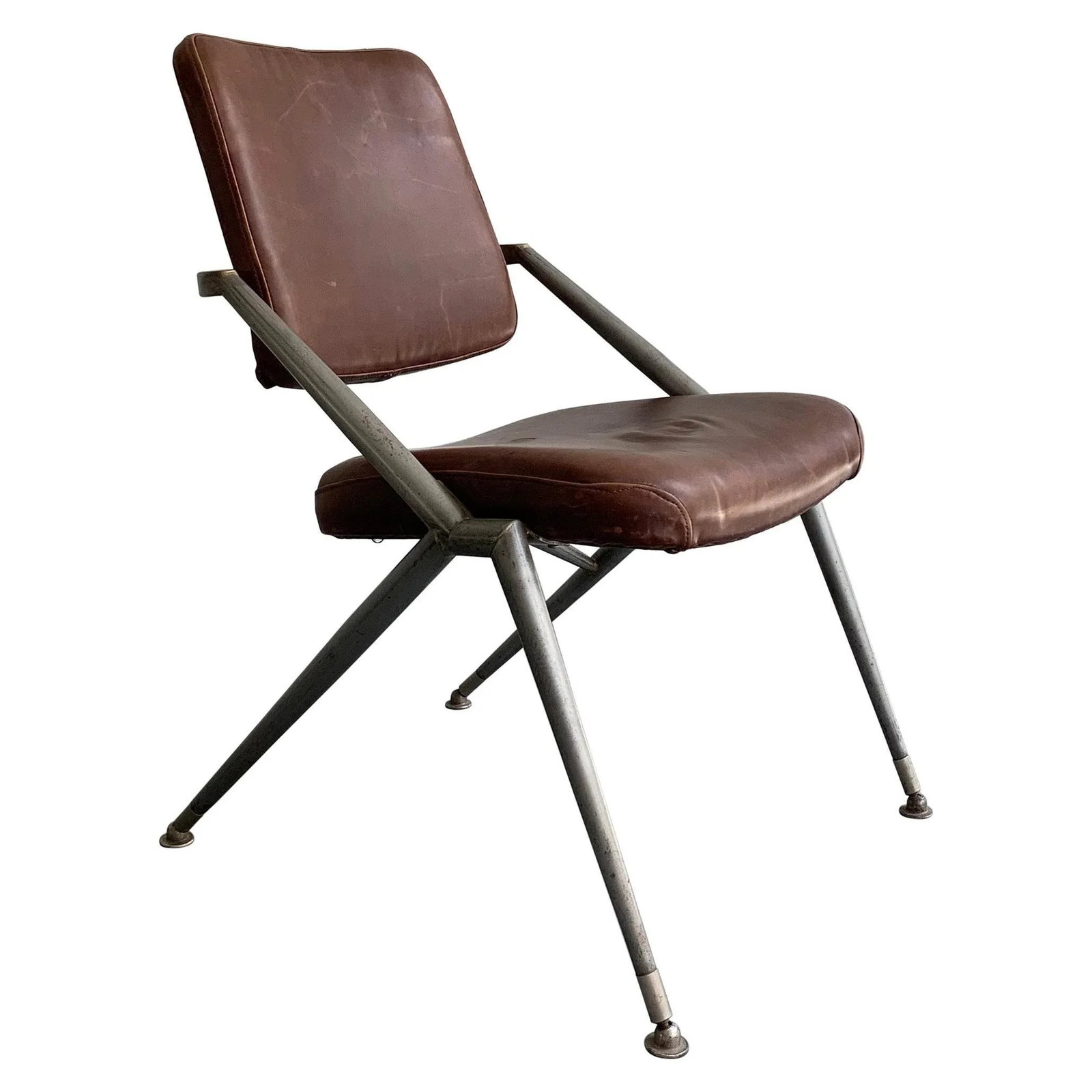 Mid-Century Steel and Leather Office Chair by Cramer - 11