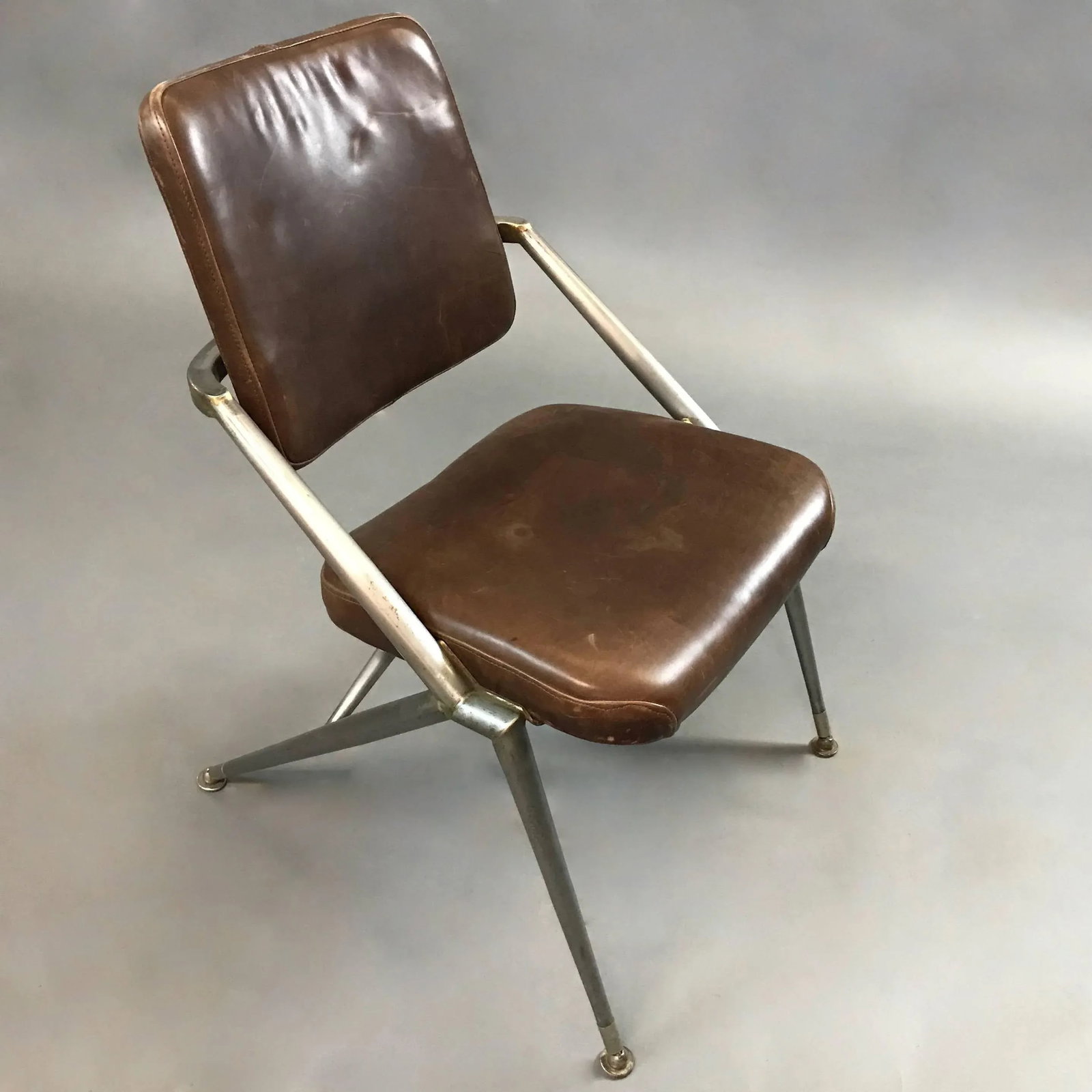 Mid-Century Steel and Leather Office Chair by Cramer - 4