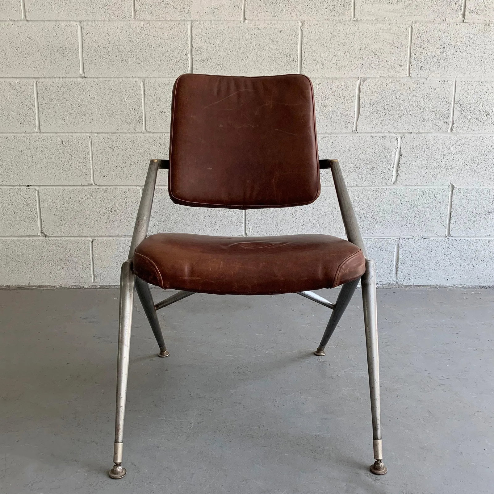 Mid-Century Steel and Leather Office Chair by Cramer - 5