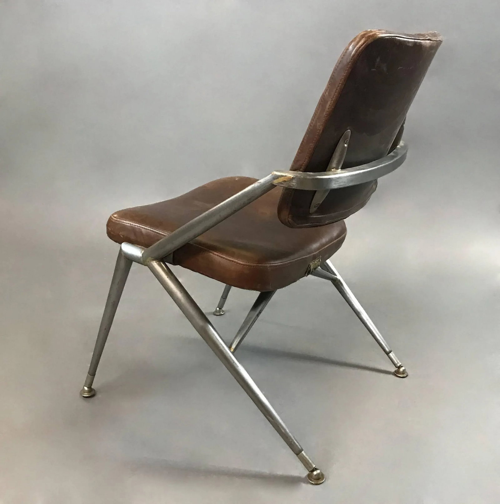 Mid-Century Steel and Leather Office Chair by Cramer - 6