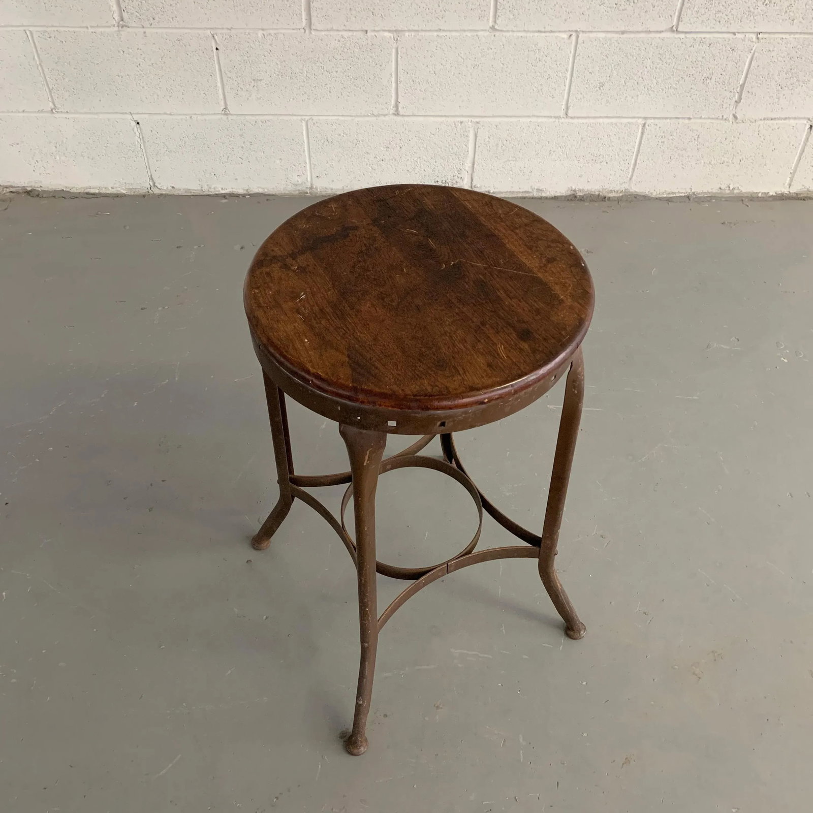 Mid 20th Century Industrial Counter Height Toledo Shop Stool - 4