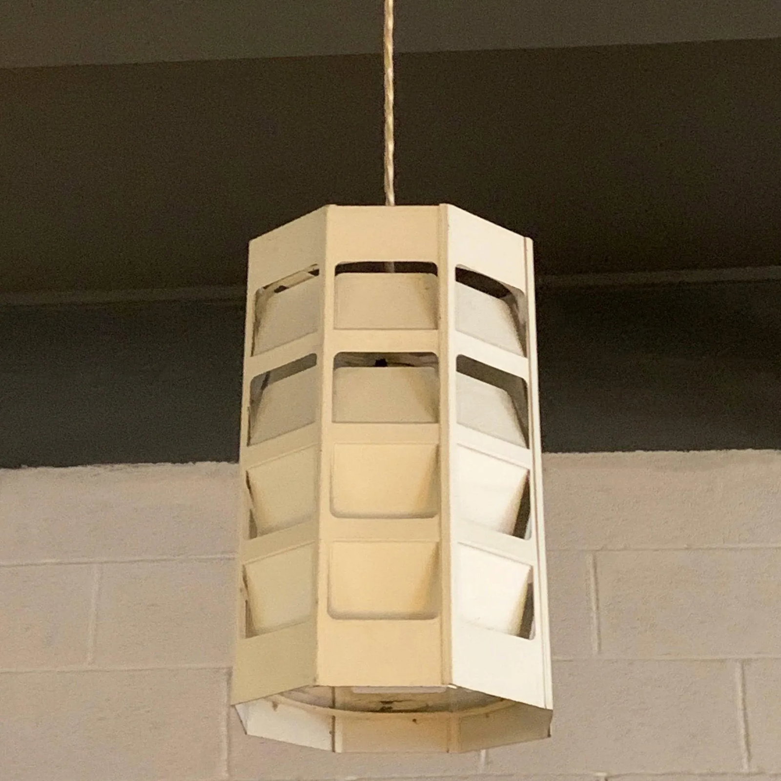 Mid 20th Centuryv Danish Modern Perforated Metal Pendant Light by Poul Gernes for Louis Poulsen - 2